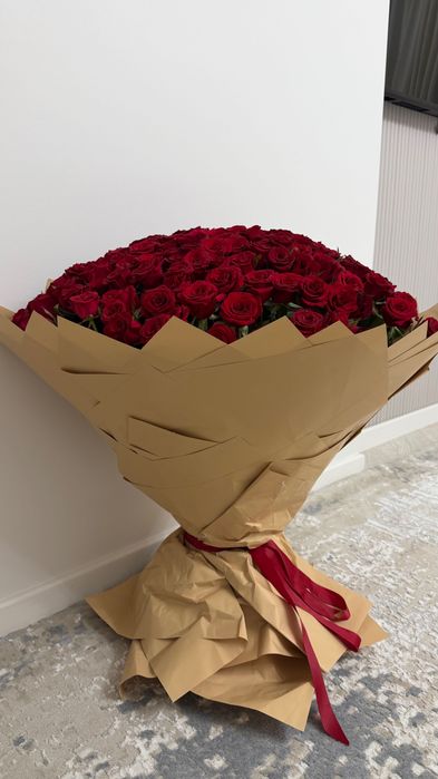 Цветы красные розы 201
