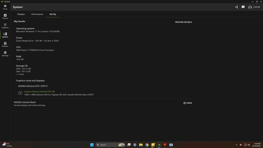 Vand pc gaming full white si monitor gaming 240hz Lenovo Legion Y25-30