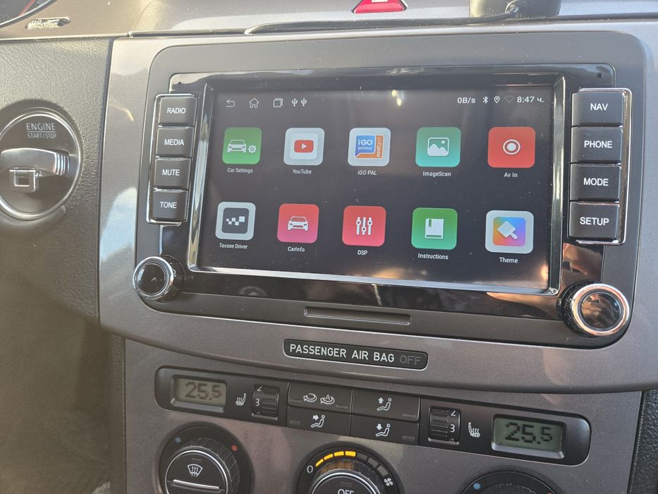 Android 14.0 Multimedia VW Golf 5, 6, Polo, Passat b6, b7, Touran, Tig