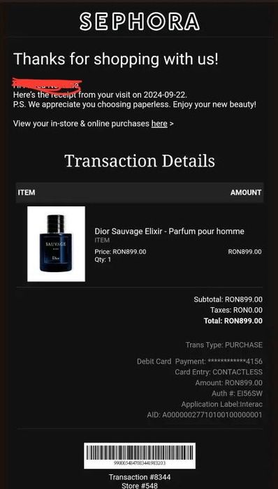 Dior sauvage elixir