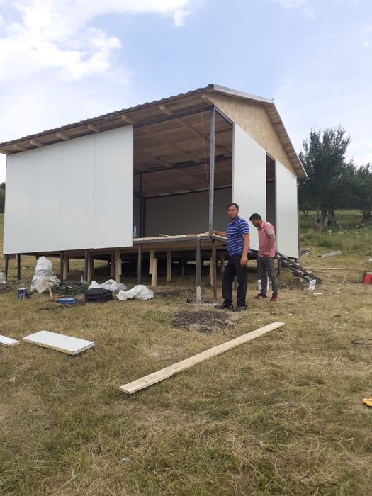 Vand container modular tip casa de locuit din structura metalica învel