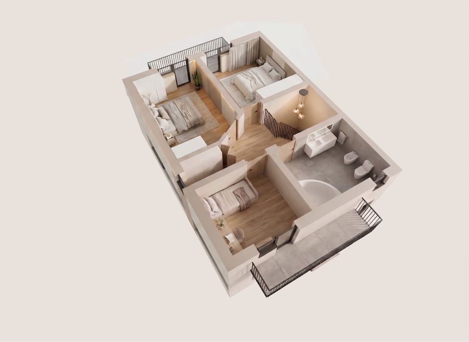 Vând Duplex/Triplex cartier rezidențial Aerodrom