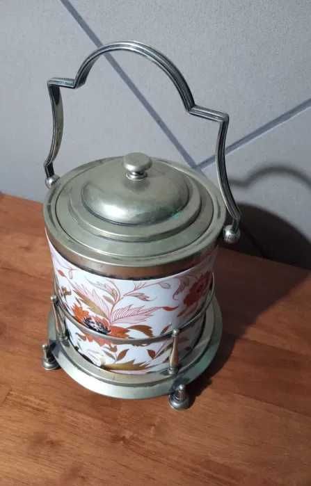 Vas antic victorian pentru biscuiți si dulciuri