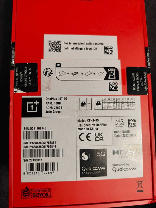 OnePlus 10t,ram16gb,256gb