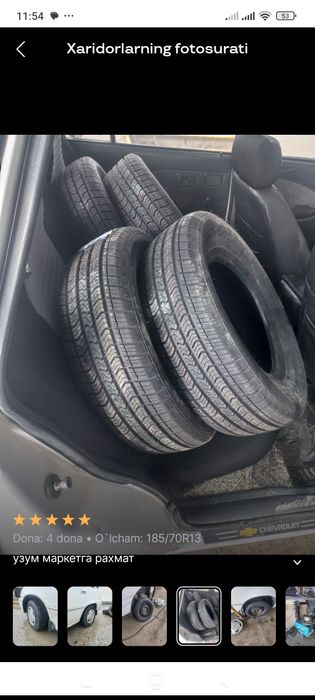 Balon. Xama faslga Massafa 185/65 R14 2 tasi