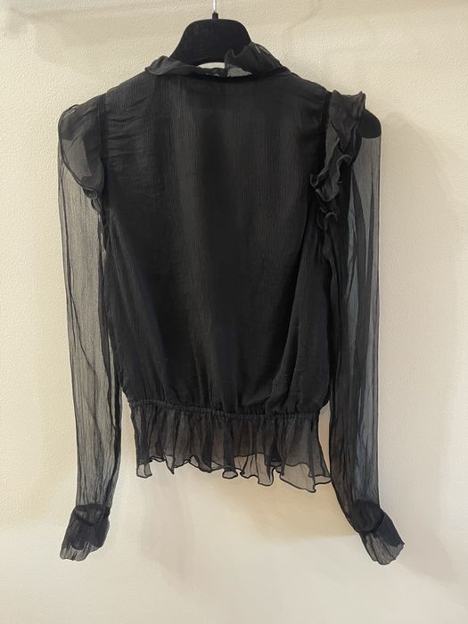 Bluza din dantela si voal Nissa
