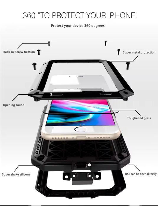 Case, удароустойчив Калъф за IPhone 7/8/SE (2020)