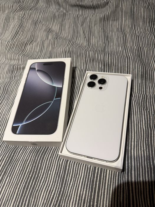 Iphone 16 pro max silver white 256gb