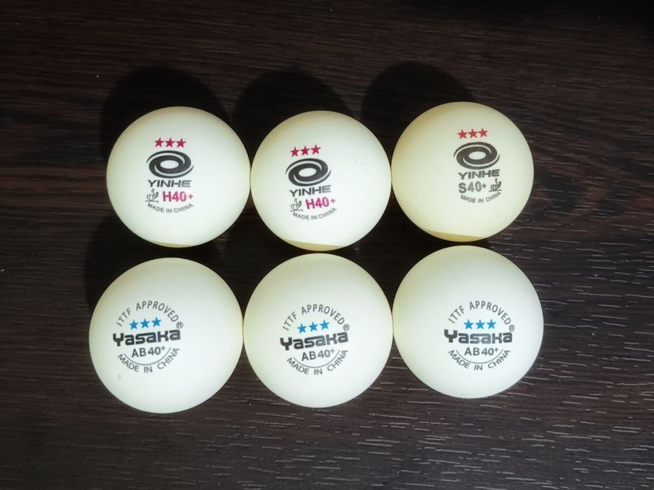 6 топчета за тенис на маса DHS D40+