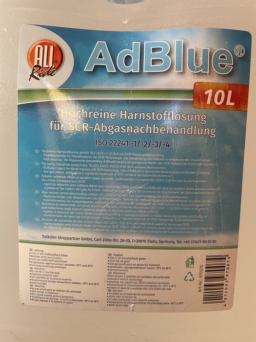 AdBlue е течен реагент