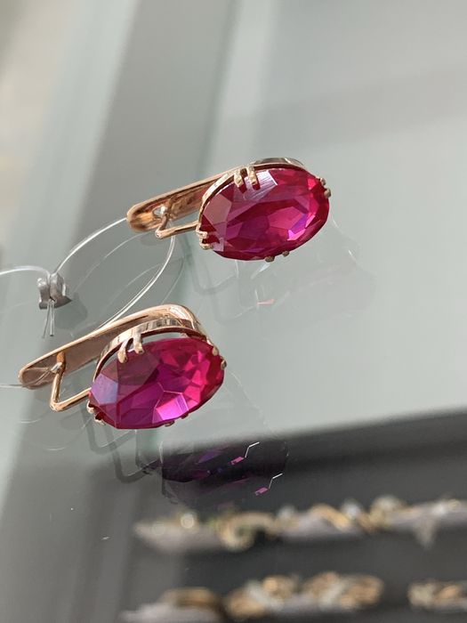 Золото серьги г.Астана