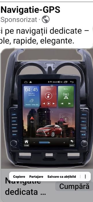 Navigație Car Play 9.5" model Tesla Megane 2.3 .. Dacia Duster