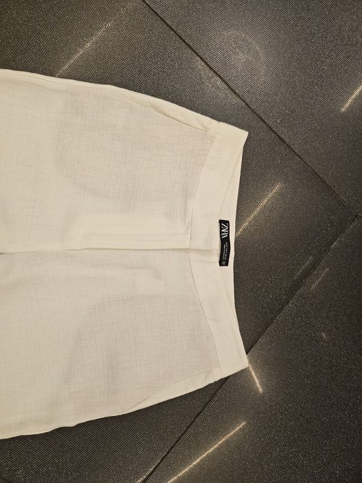 ZARA панталон лен и памук S-36