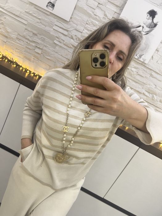 Chanel колие  с перли