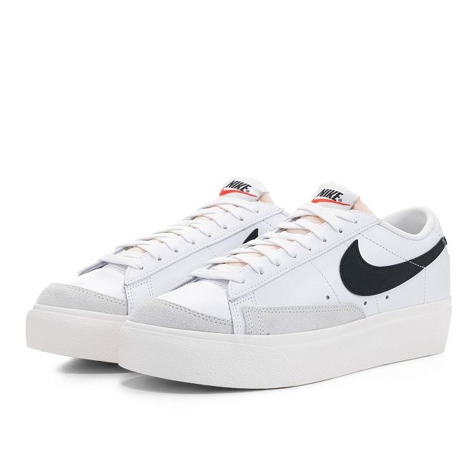 Кроссовки, Kedi Nike Blazer Low Platform White Black