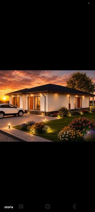 Casă pe un nivel la cheie, 184 mp,teren 650 mp,fotovoltaice,LIVEZENI