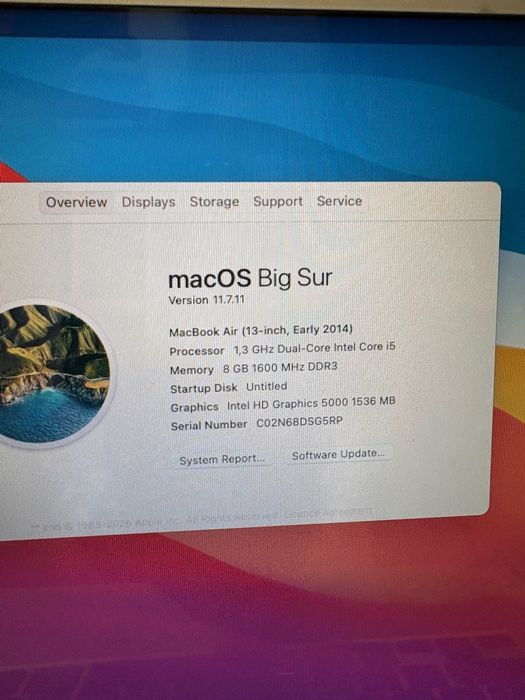 MacBook 13.3” батерия 180 цикъла