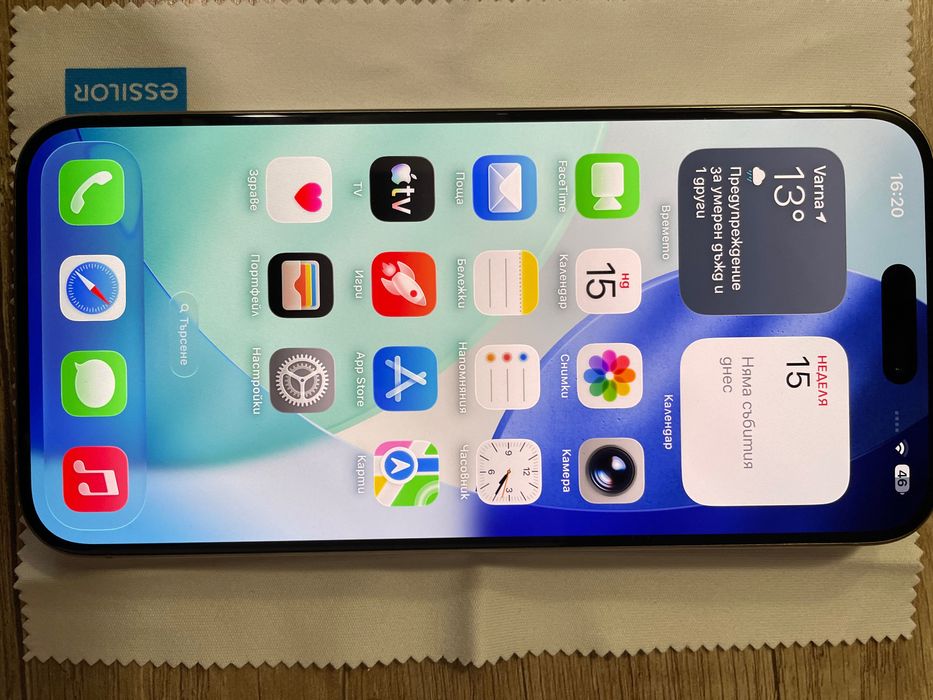 iPhone 15 pro max Natural Titanium като нов