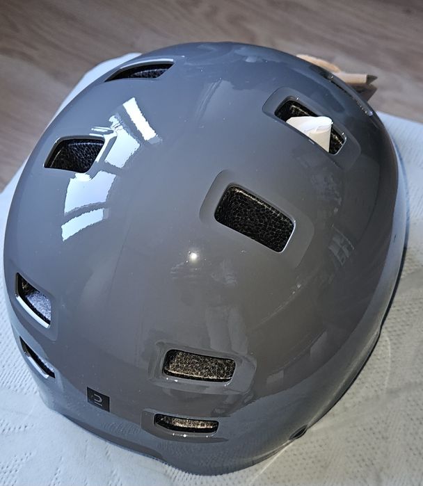 Каска за ролери, скейтборд, тротинетка MF500, ТЪМНОСИВА