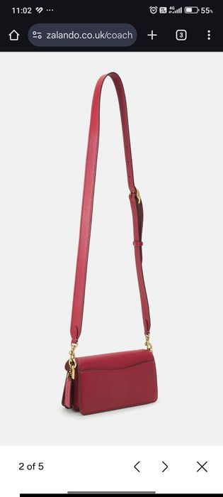 Дамска чанта COACH TABBY 20 BAG, червена