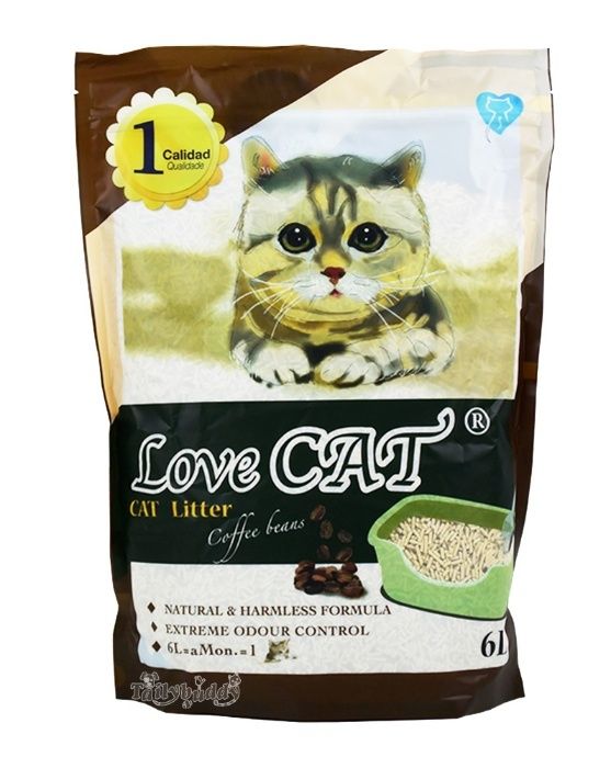 Промо Цена! LOVE CAT LITTER ТОФУ Еко Постелка за Котешка Тоалетна