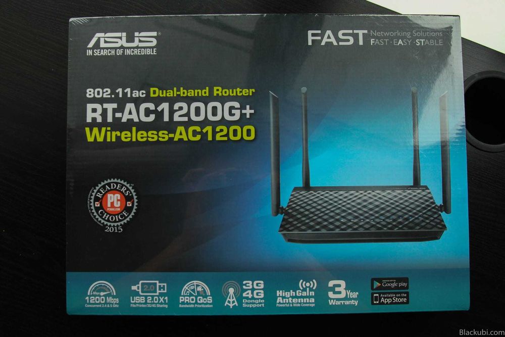 Router Wireless ASUS RT-AC1200, Dual-Band 300 + 867 Mbps, negru