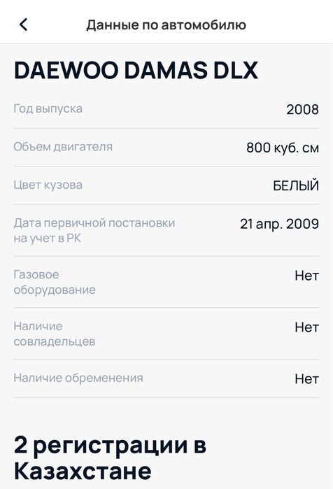 Daewoo damas 2008год