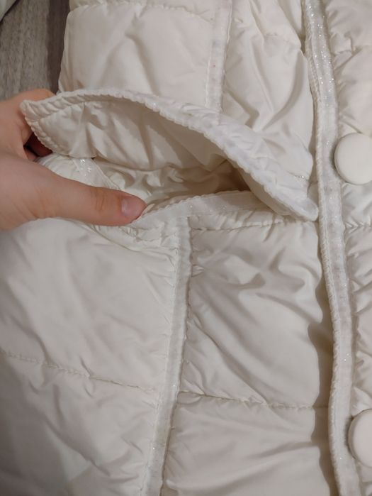 Дамска грейка в млечно-бял цвят