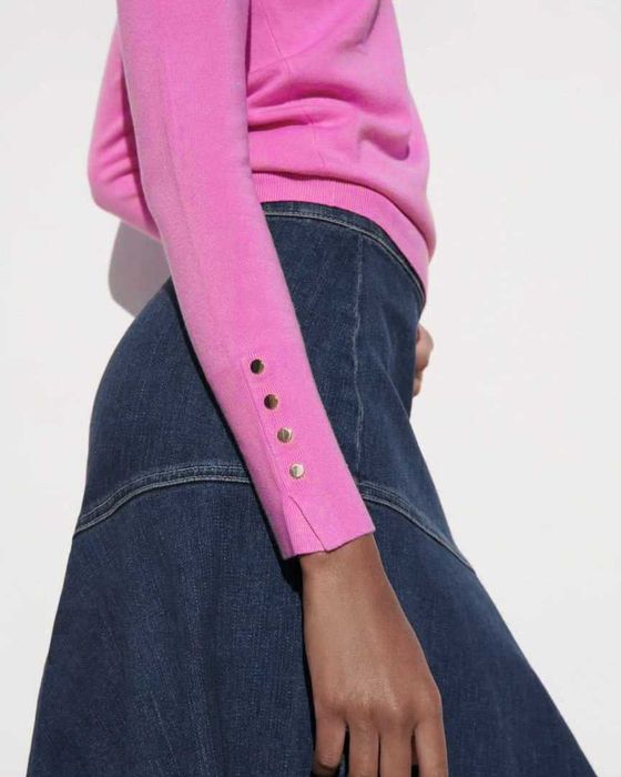 Zara памучна блуза