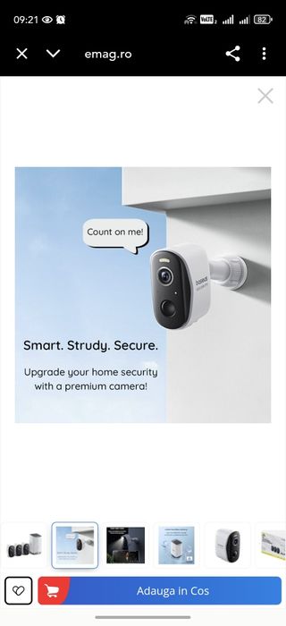 Sistem supraveghere Baseus Statie + 3 camere wireless independente