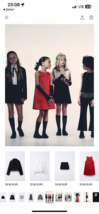 Нарядное платье детское Zara