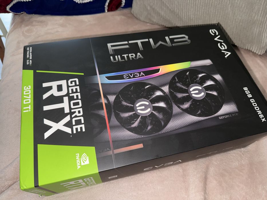 Видеокарта RTX 3070 TI, EVGA FTW3 Ultra