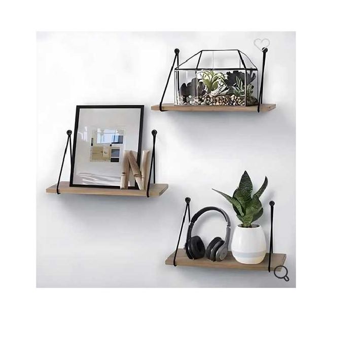 Декоративен рафт Mercado Trade, За стена, 1бр., Бежов