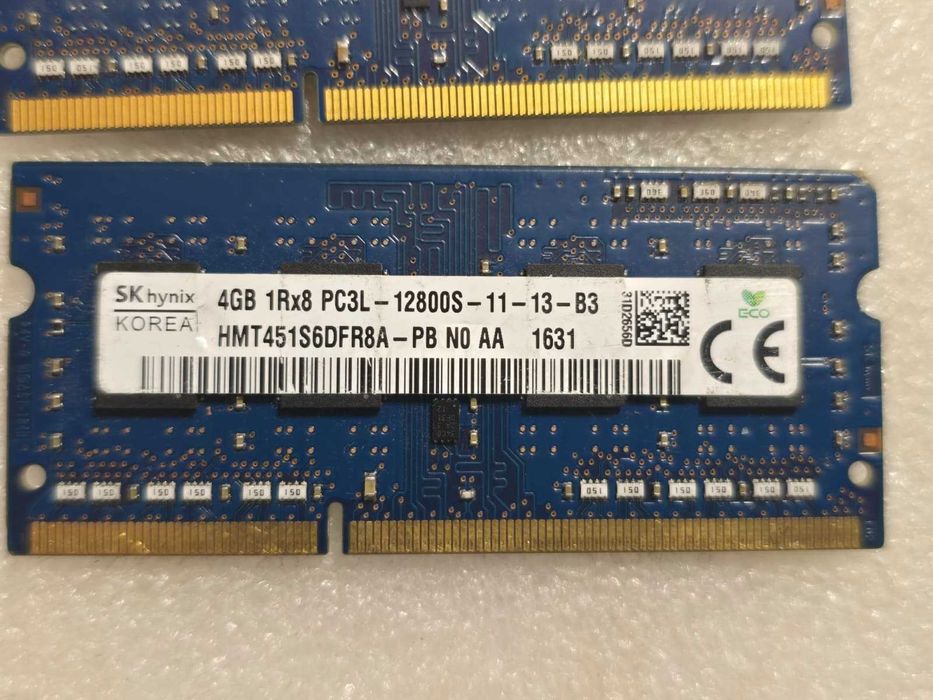 Memorie RAM laptop Hynix 4GB DDR3L-1600 1.35V SO-DIMM HMT451S6DFR8A-PB