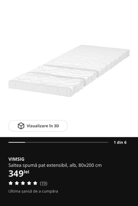 Vand pat copii IKEA SLAKT | extensibil + altele