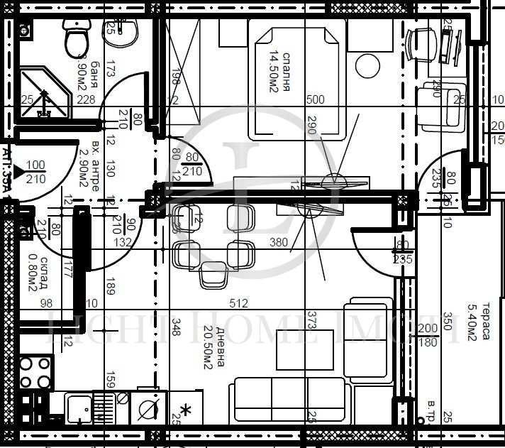 Продава се Двустаен апартамент в Пловдив, Южен - 64 кв.м за 637 €/кв.м - Снимка #7
