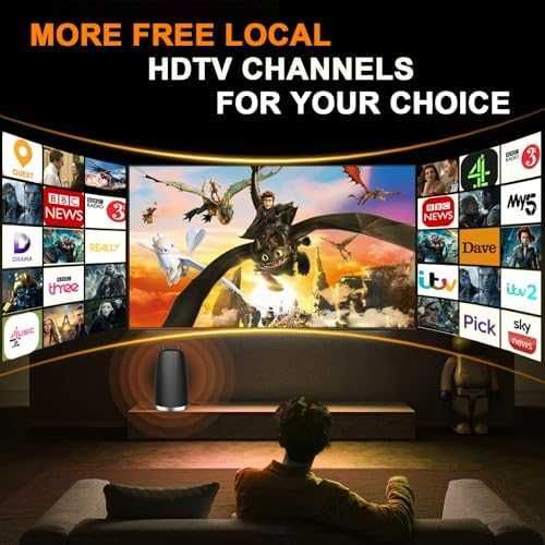 Нова HDTV антена с вътрешен монтаж дълъг обхват усилен сигнал 4K прием