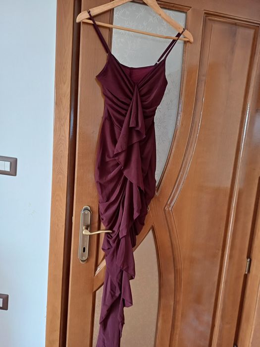 Rochie de vară vişiniu închis de ocazii