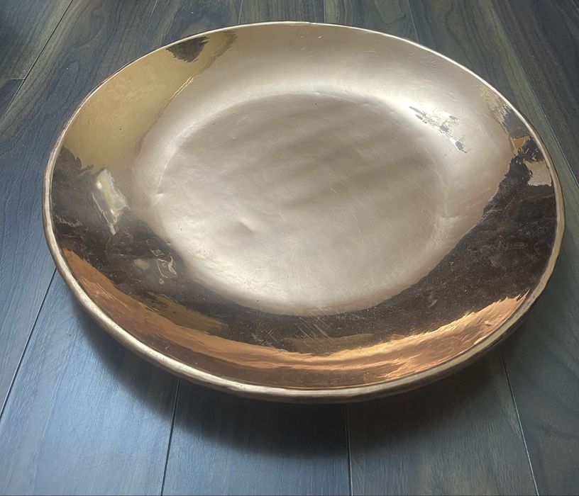 Platou din cupru lucrat manual