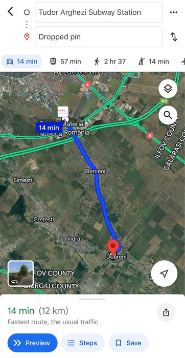 Teren Intravilan Dobreni Giurgiu 1,050mp