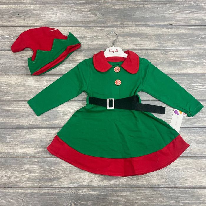 Платье Эльф на утренник новый год