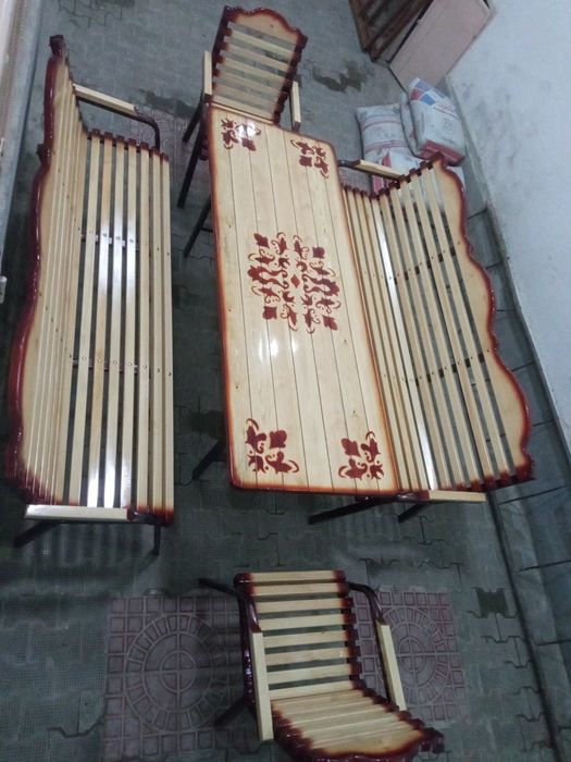 Тулов сиз хохлаган усулда Дачни стол стул доставкаси билан