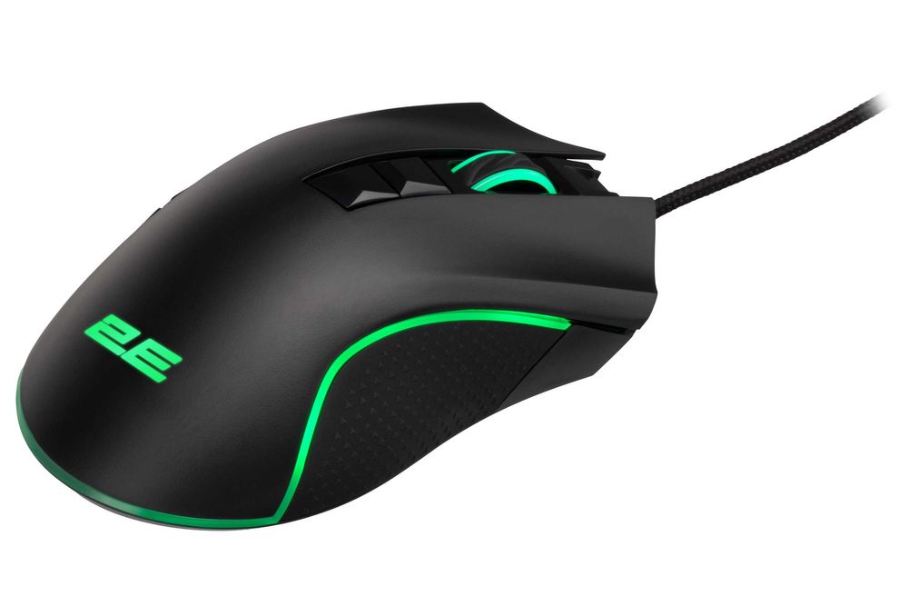 Мышь игровая 2E Gaming MG340 WL, RGB USB Black