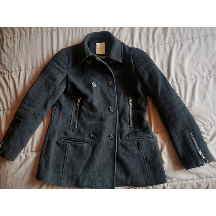 Дамско късо палто 50% вълна