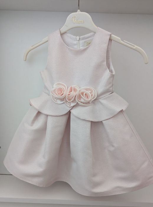 Официална бебешка рокля Contrast, р-р 86