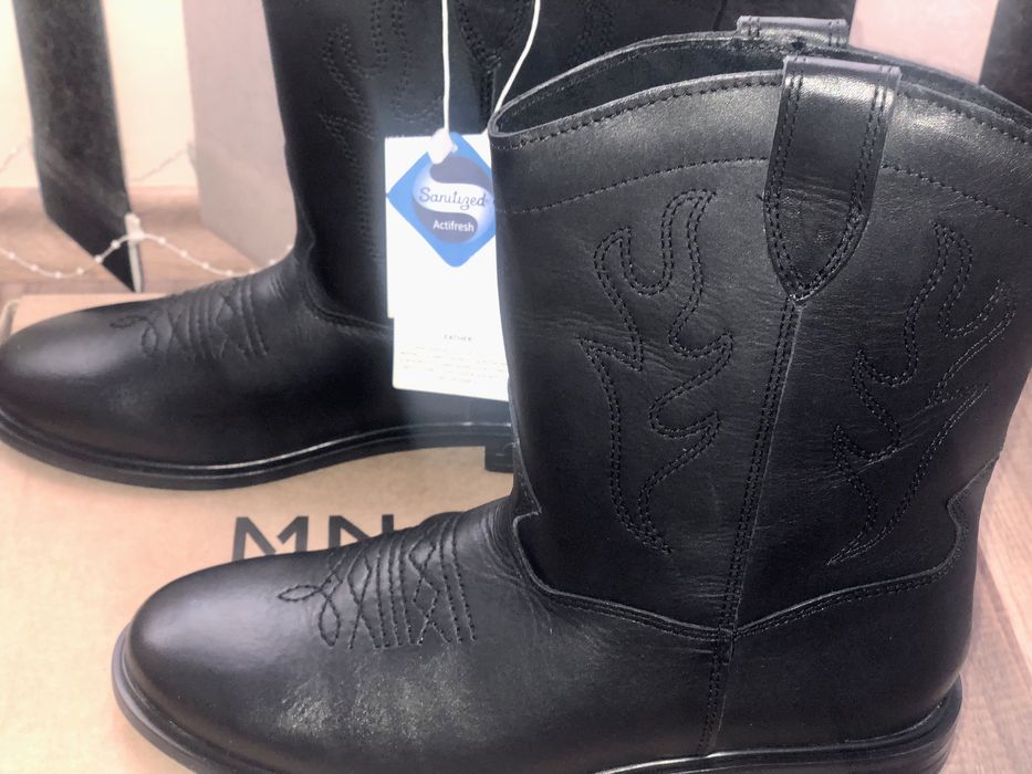 Mango кожени боти