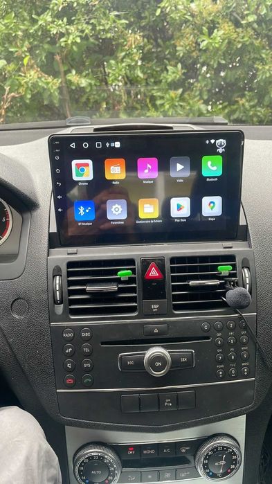 Navigatie GPS Android 15 Dedicata Mercedes C-Class W204 - QLed CarPlay