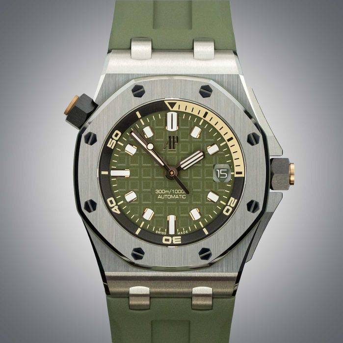 Audemars Piguet Royal Oak Offshore Diver 15720ST.OO.A052CA.01 Khaki Green dial