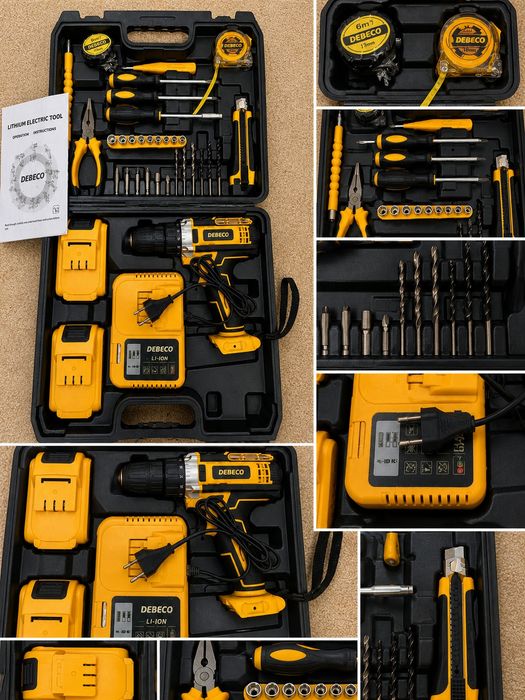 Trusa bormasina cu acumlatori si 30 accesorii