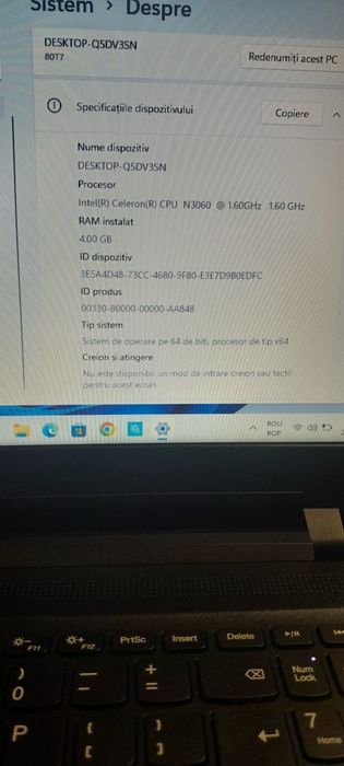 Vând sau schimb  leptop și inprimanta ca noi